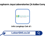 Lowongan Kerja PT Hexpharm Jaya Laboratories (A Kalbe Company) 2026